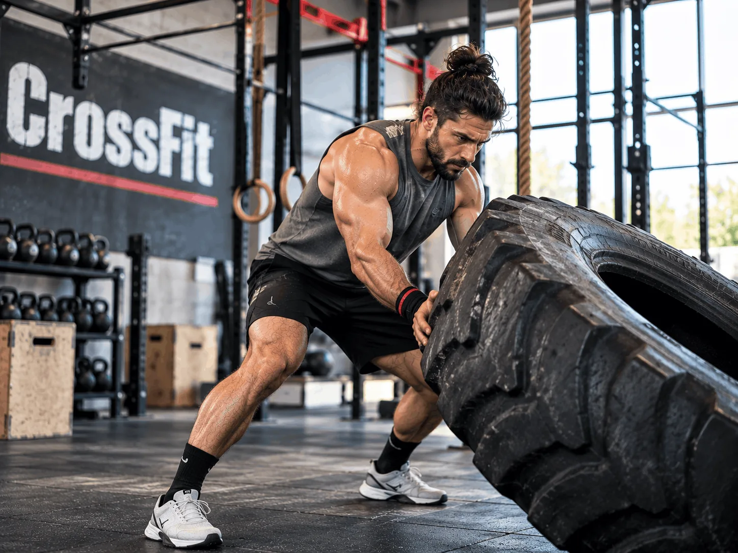 Members training together at a CrossFit box